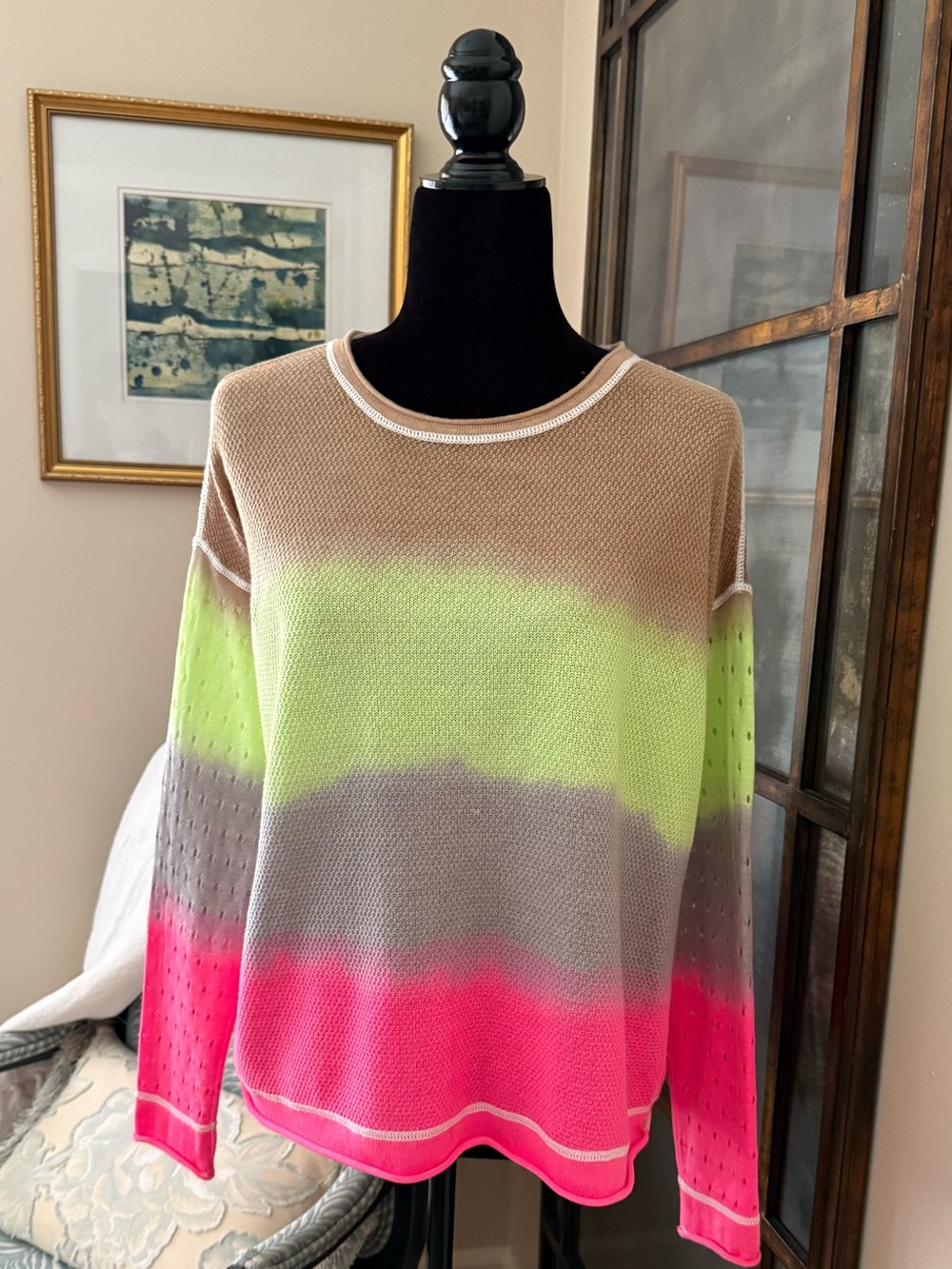 LISA TODD ‘DOUBLE DIP’ OMBRÉ GRADIENT SWEATER